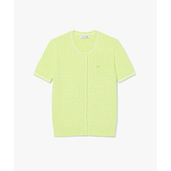 ケーブルニット ハーフスリーブカーディガン／ラコステ（LACOSTE）｜丸井（マルイ）店