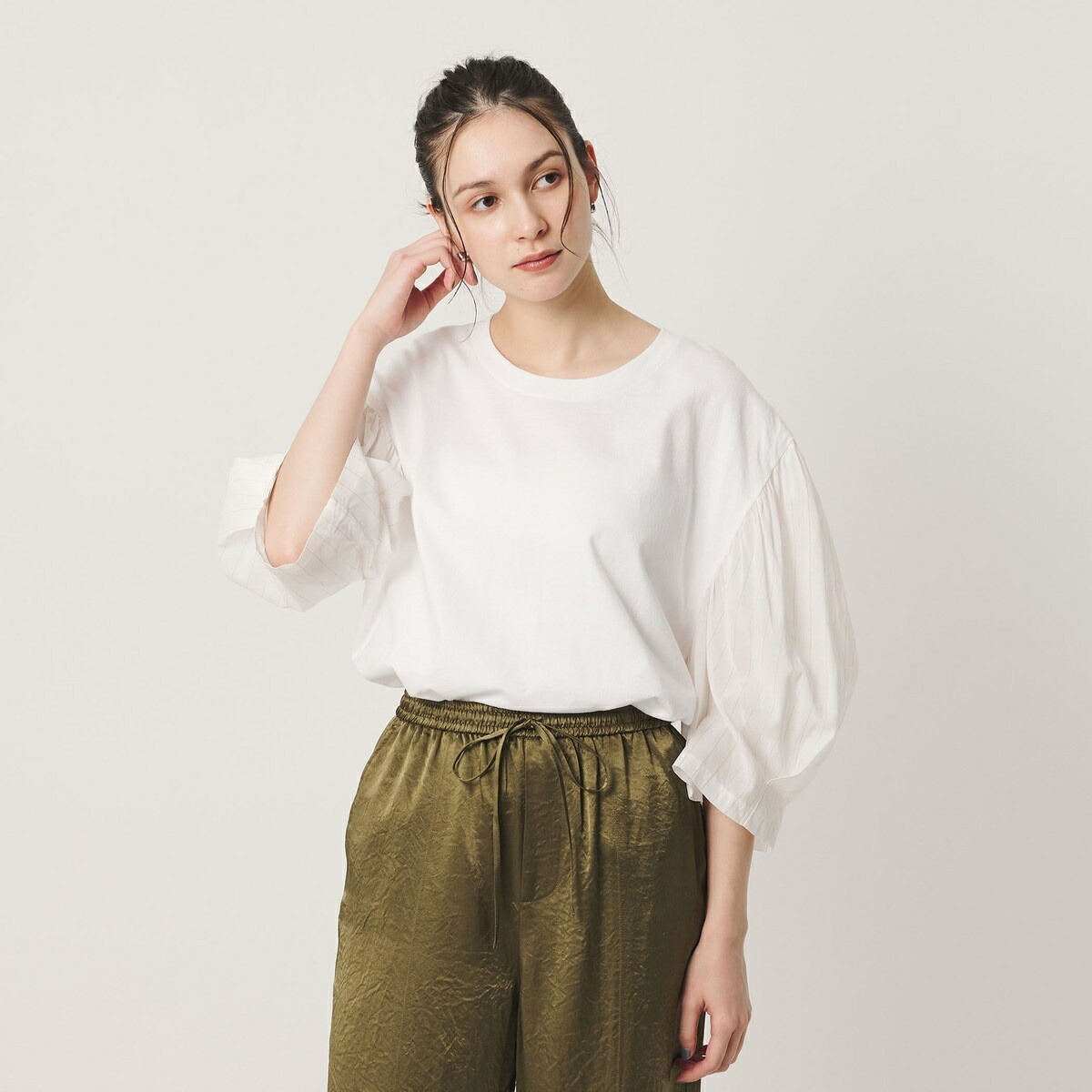 ＜dahl’ia＞リメイク パワーショルダー プルオーバー／ビューティー＆ユース ユナイテッドアローズ（BEAUTY＆YOUTH）