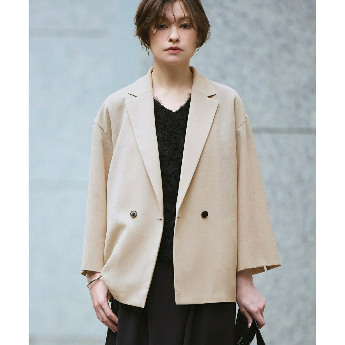 ドライアセテートスラブ 8分袖ジャケット/ICB(ICB)|丸井(マルイ)店