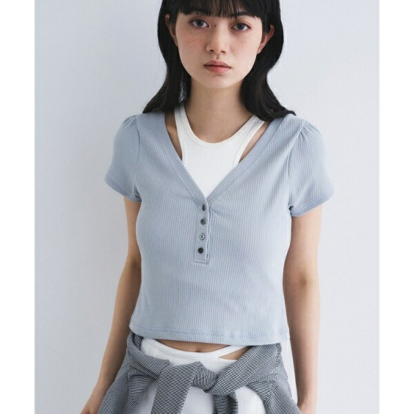 M everyday rib button tee／コードエー（CODE A）