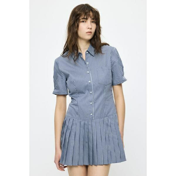 PLEATED SHIRT MINI ドレス／マウジー（MOUSSY）