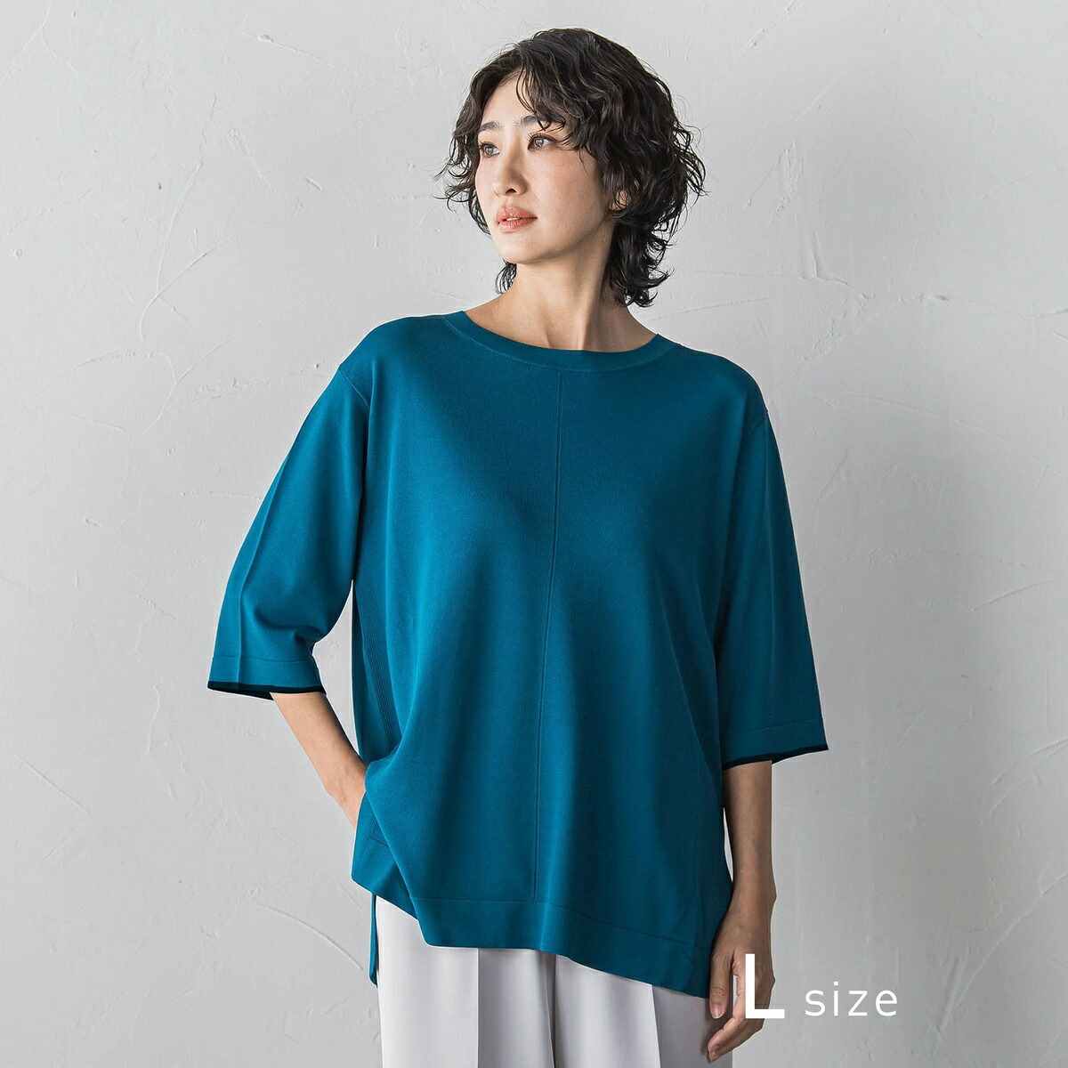 【大きいサイズ】Tシャツニット／ラエフ（la.f...）