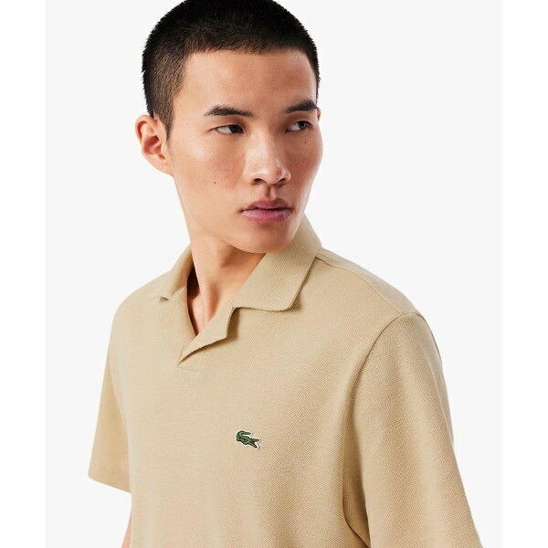 コットン×リネン オープンカラーネックポロシャツ/ラコステ(LACOSTE)|丸井(マルイ)店