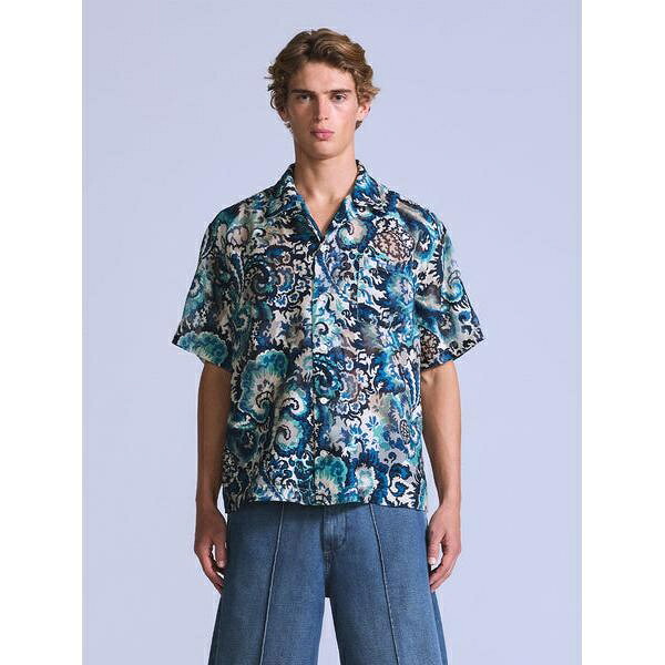 BLUETAB(TM) 遊撃手捩り キャンプシャツ／リーヴァイズジーンズ（Levi’s） カジュアルシャツ-トップス-メンズファッション