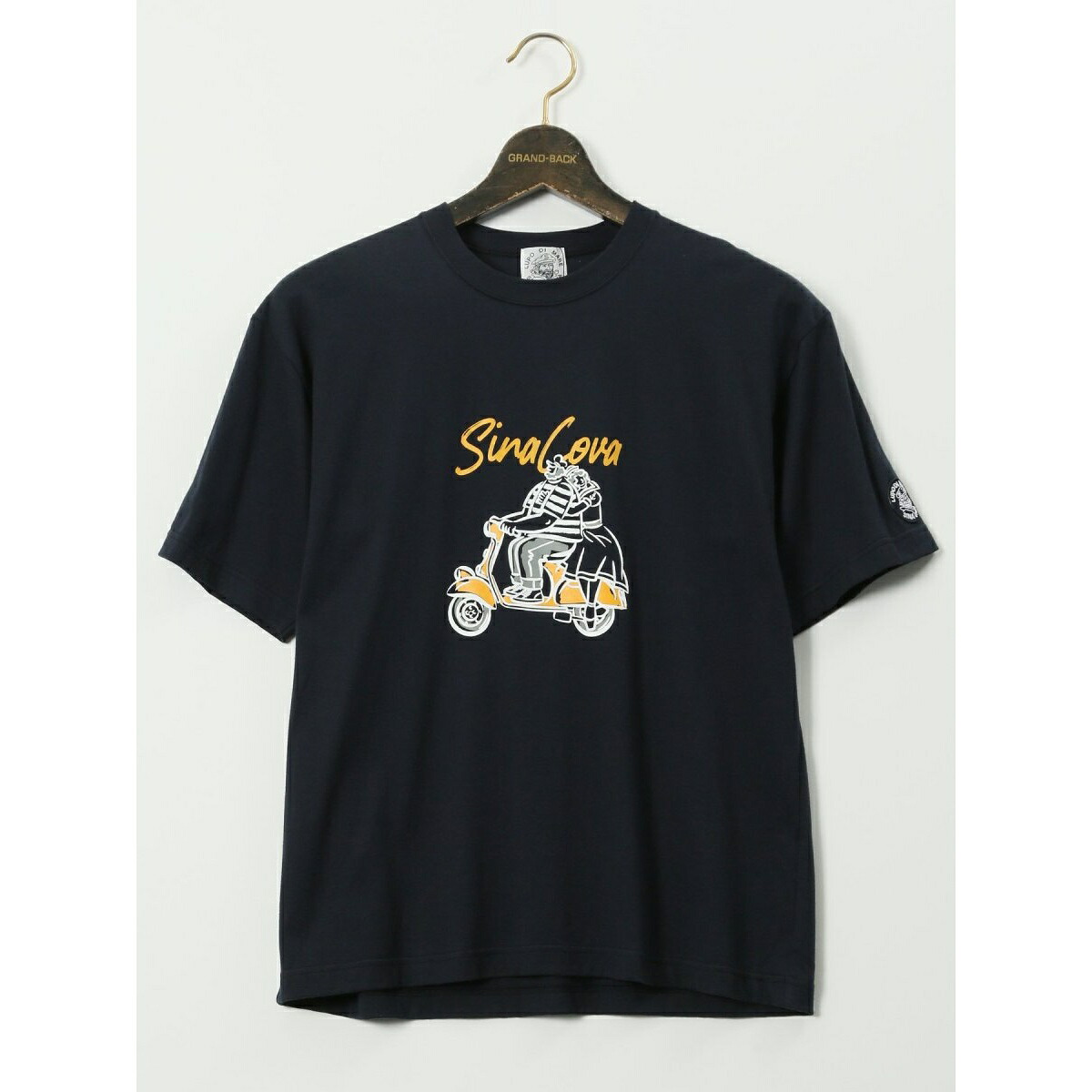 【大きいサイズ】シナコバ 綿天竺 ラバープリント クルー 半袖 Tシャツ／グランバック（GRAND-BACK） 23,925円