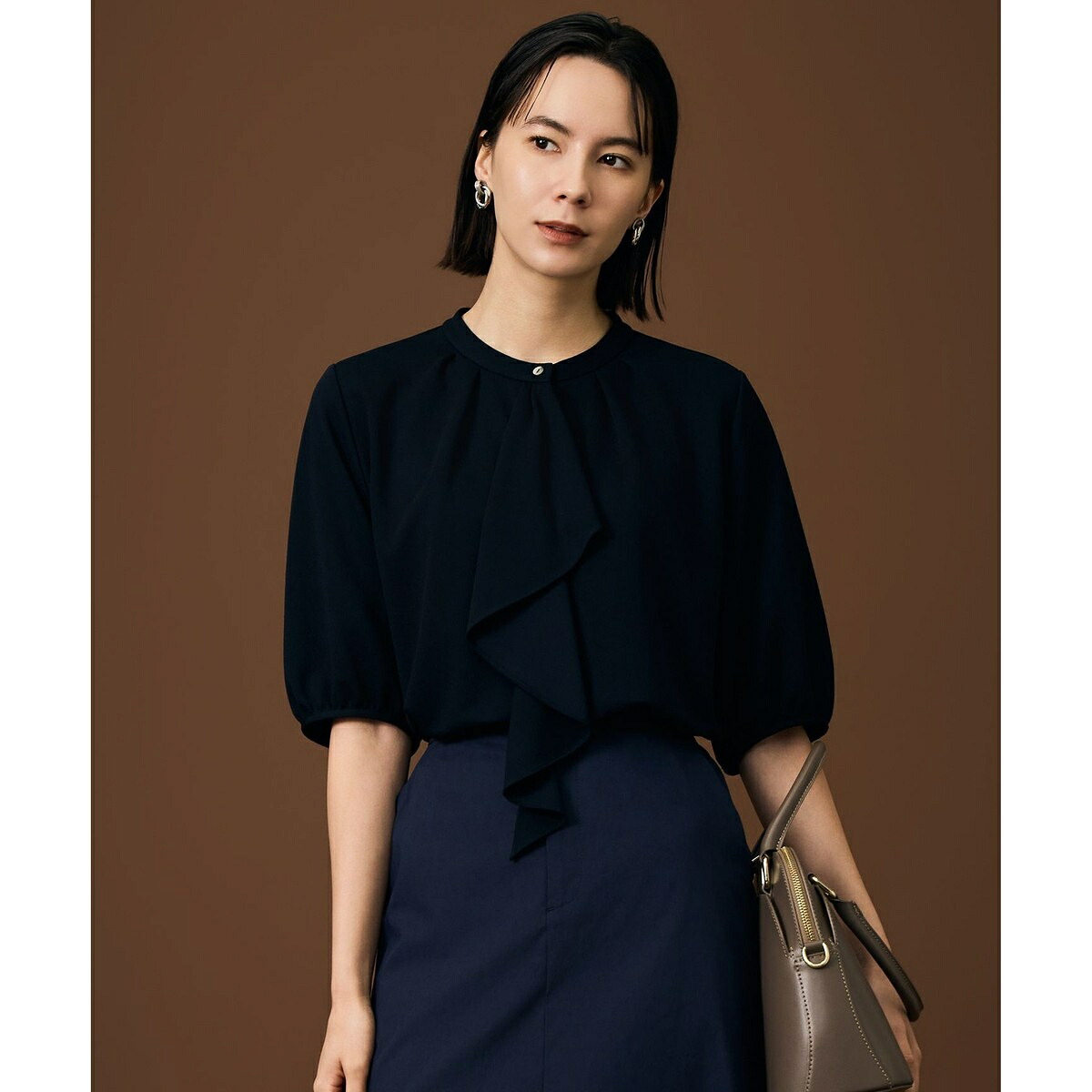 【一般受け原料品】アムンゼンジャージー5分袖 トップス／不道徳区（JIYU-KU） Tシャツ・カットソー-レディースファッション