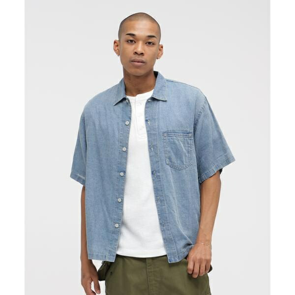 WIND THROUGH DENIM S／S SHIRTS／アヴィレックス（AVIREX）