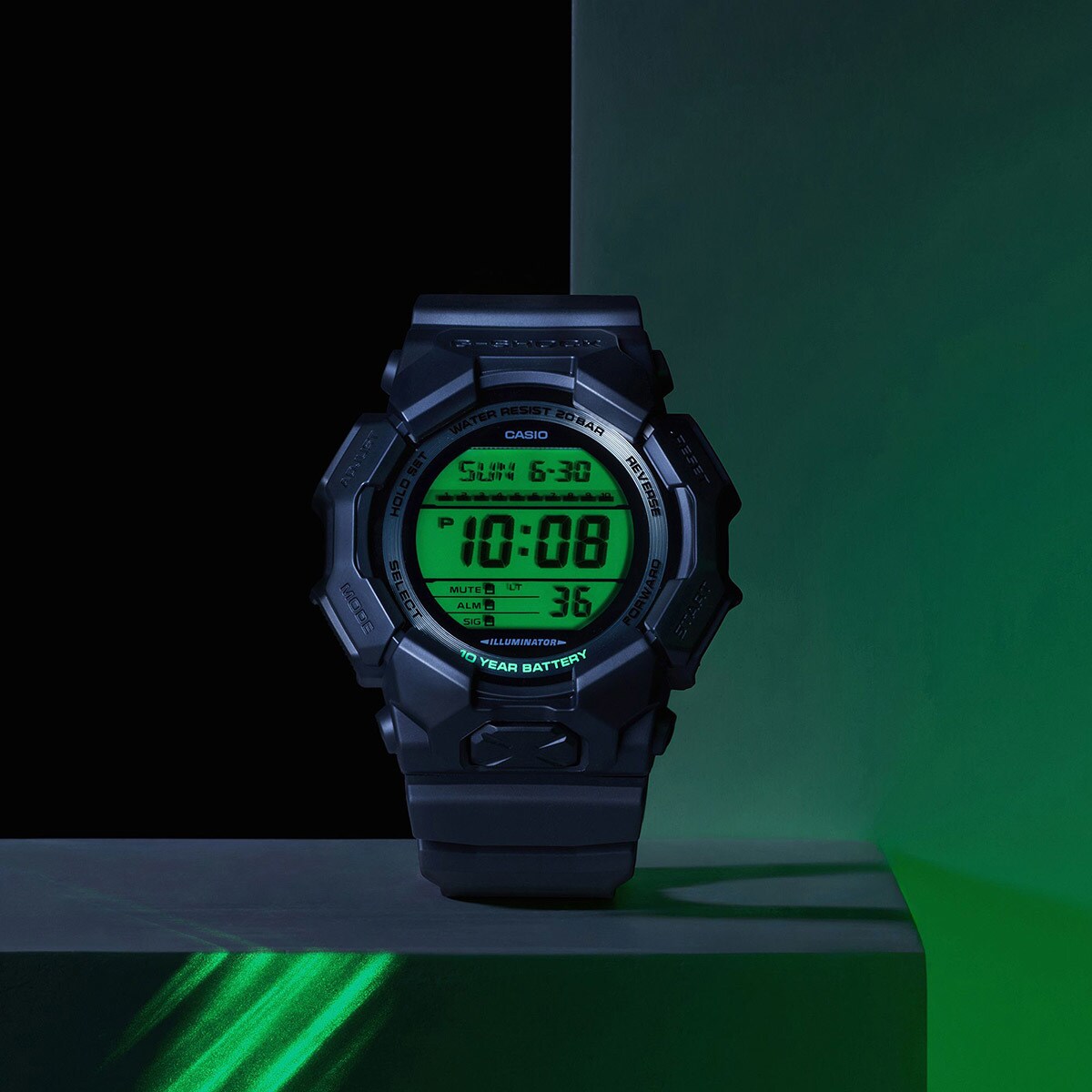 BLACK AND ELECTRO GREEN【国内正規品】GD-010BEG-1JF／ジーショック（G-SHOCK）｜丸井（マルイ）店