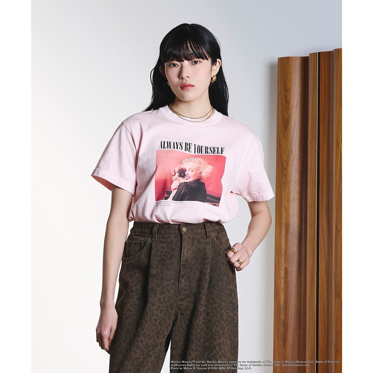 (CREOLME)MARILYN MONROE/TEE／ローズバッド（ROSE BUD）