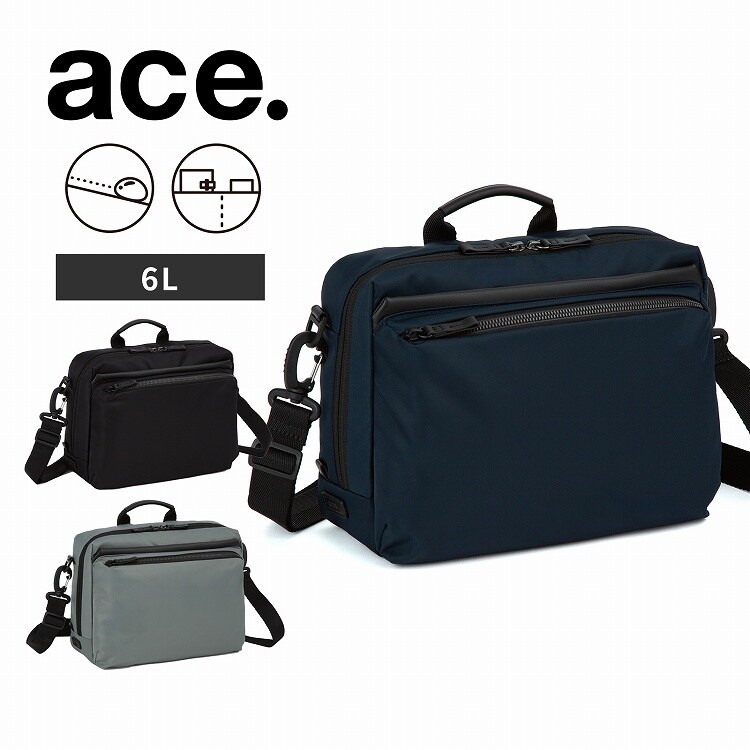 ショルダーバッグ 斜め掛け 軽量 撥水 6L ace. ラグレンティスクロス /ace.(ace.)|丸井(マルイ)店