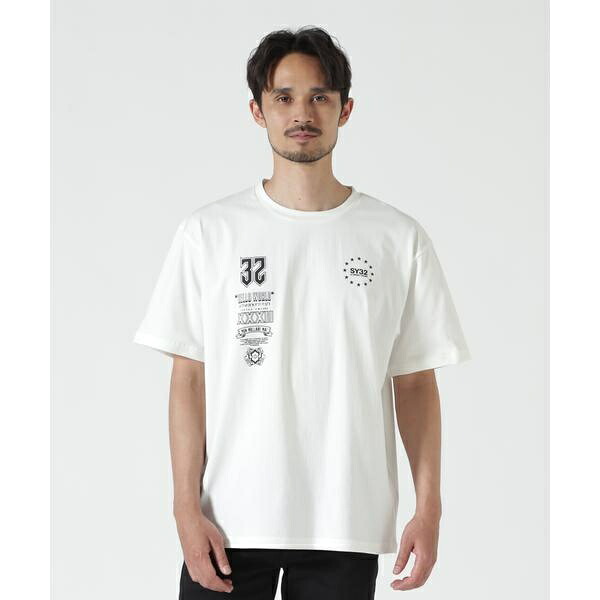 SY32 by SWEET YEARS /MULTI LOGO TEE/ロイヤルフラッシュ(ROYAL FLASH)