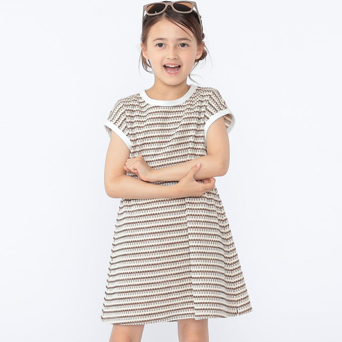 SHIPS KIDS:100cm～130cm / ジャカード ワンピース／シップス（SHIPS）