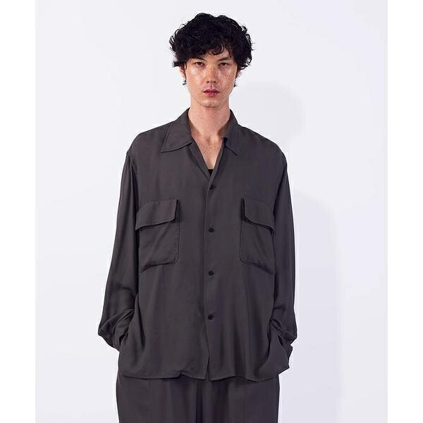YOKE／ヨーク／Modal Twill Double Pocket Open Collar Shi／ガーデン（GARDEN）