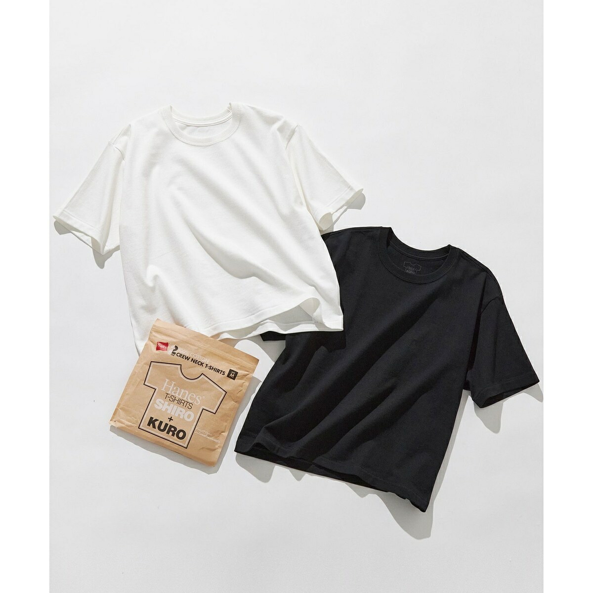 【Hanes(R)&times;23区】SHIRO/KURO 2PACKS クルーネック Tシャツ／23区（23KU）｜丸井（マルイ）店