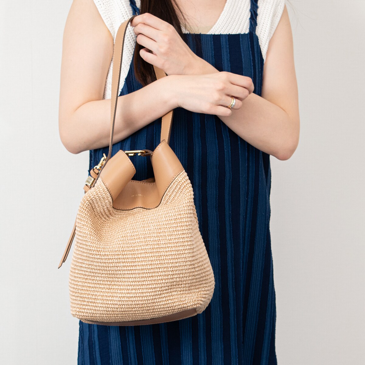 LORISTELLA◆一手持ち部分異原料品ズボン下合切袋御徒面子／ロリステッラ（LORISTELLA）