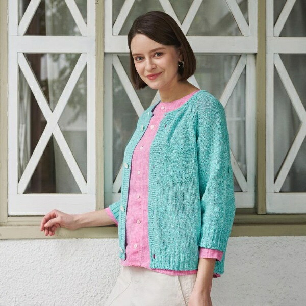 【日本製ワンマイルウエア】ギマブークレーヤーン カーディガン／ローラ アシュレイ（LAURA ASHLEY）｜丸井（マルイ）店