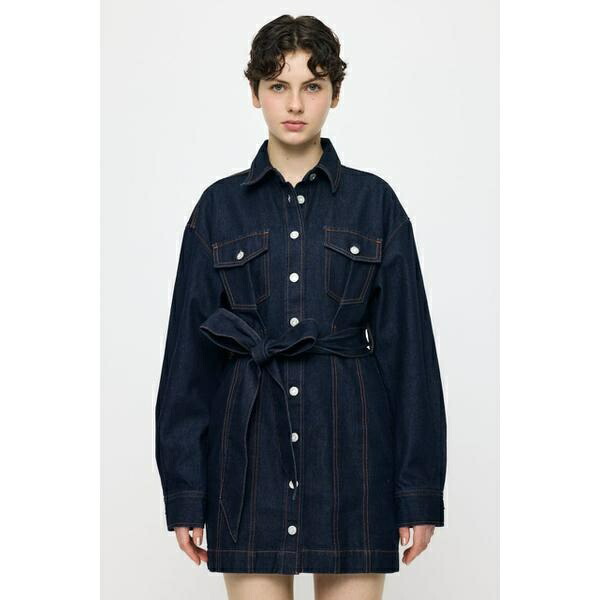 BELTED DENIM MINI 御召しもの／マウジー（MOUSSY）