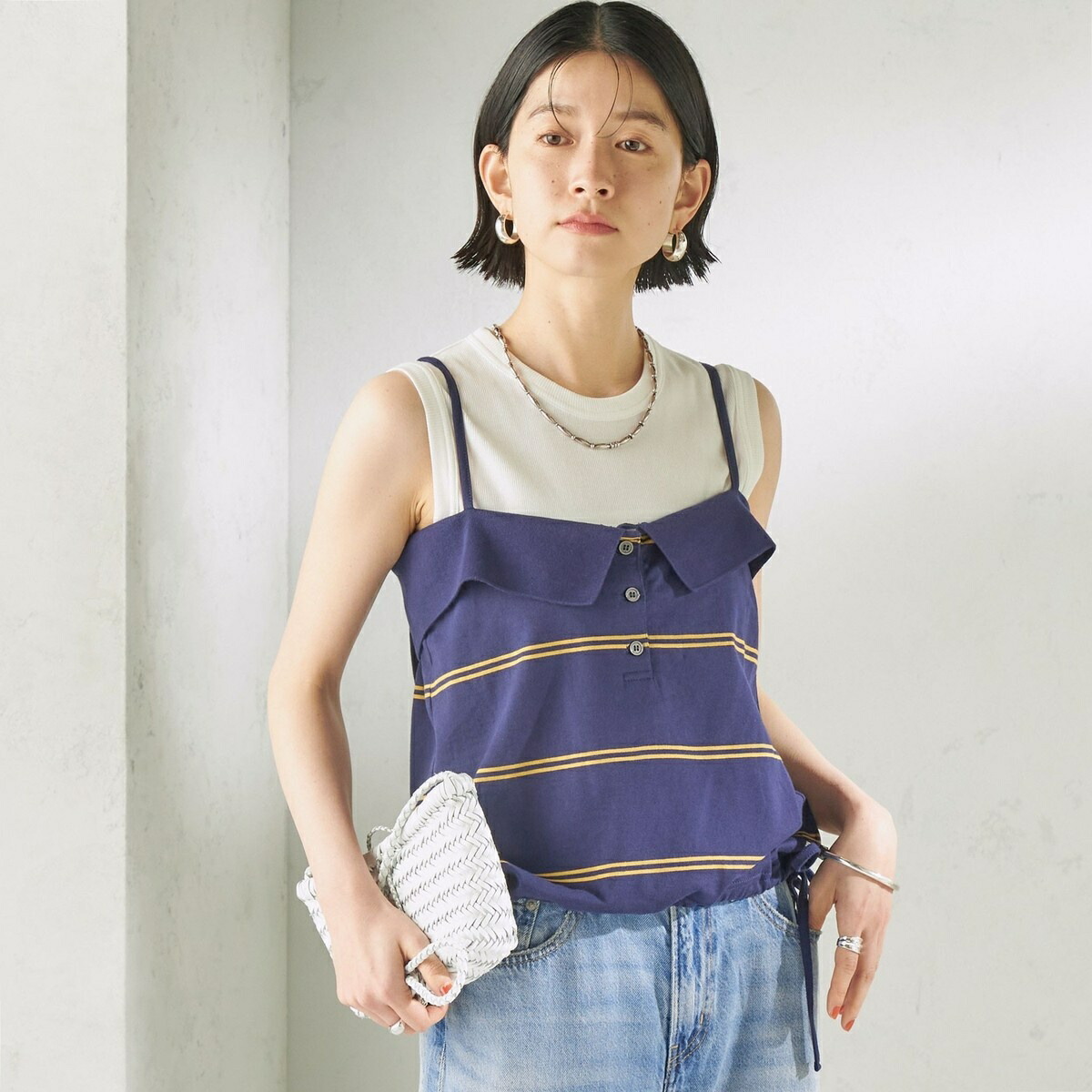 《予約》【SHIPS別注】crinkle crinkle crinkle:〈洗濯機可能〉POLO C／シップス（SHIPS）