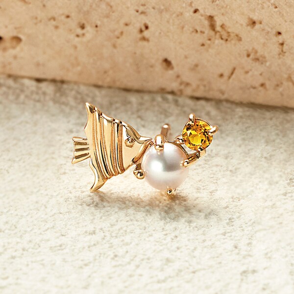 【 Solo Pierce】K10 エンゼルフィッシュハーフピアス/テイクアップ ピュア(TAKE-UP pure)|丸井(マルイ)店