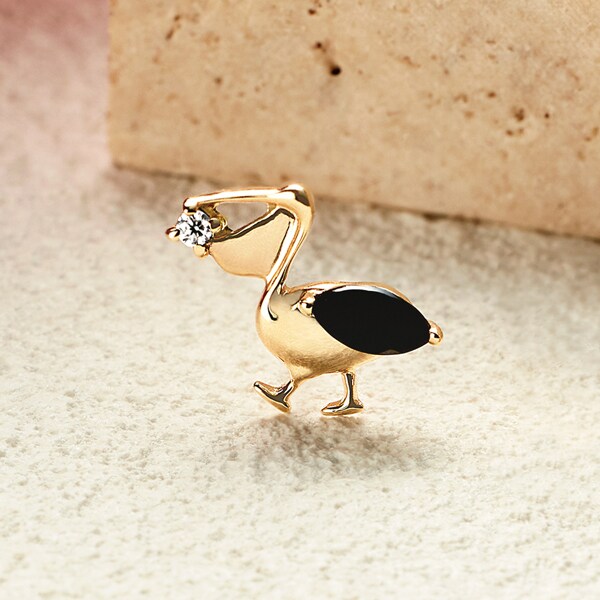 【 Solo Pierce】K10 ペリカンちゃん ハーフピアス／テイクアップ ピュア（TAKE-UP pure）｜丸井（マルイ）店