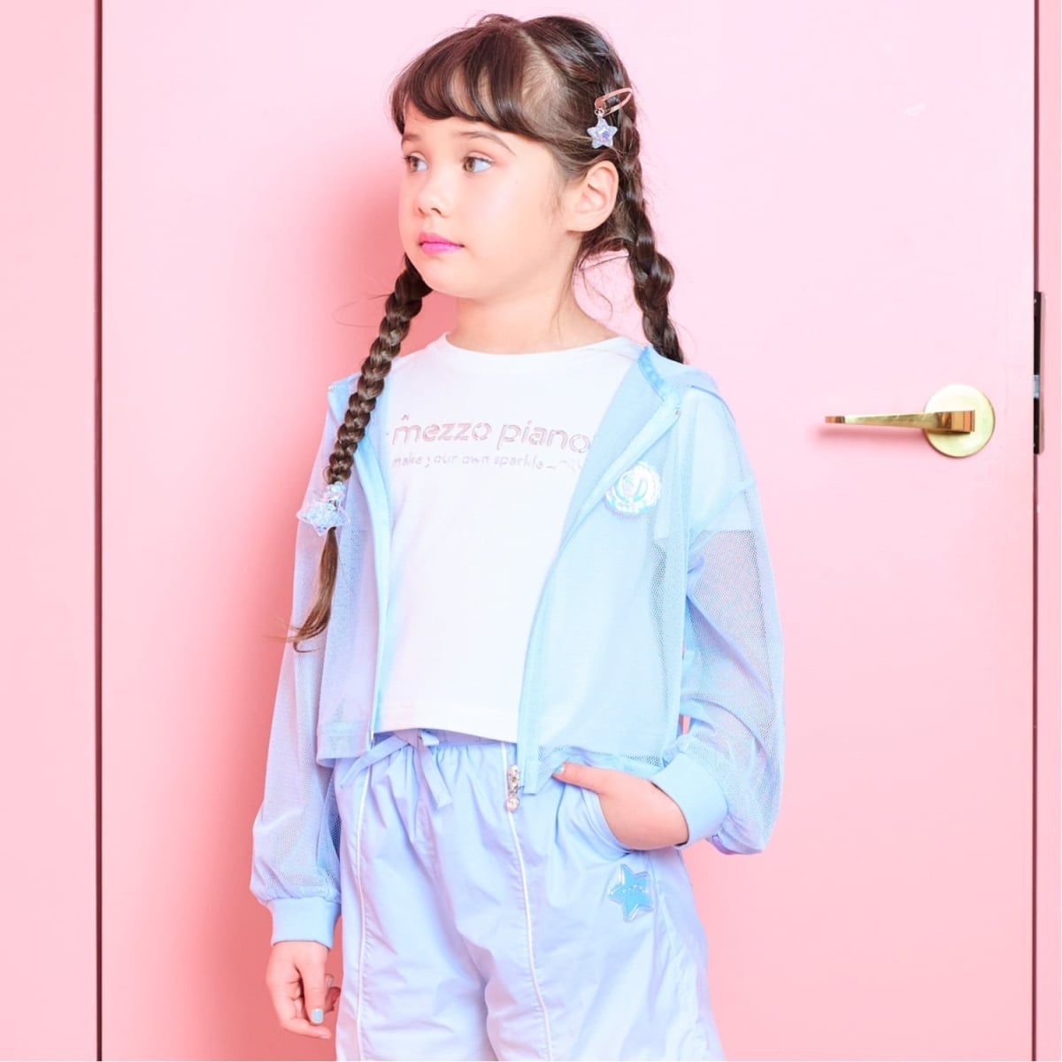 メッシュZIPパーカ &肩開きTシャツセット【接触冷感】/メゾピアノ(mezzo piano)|丸井(マルイ)店