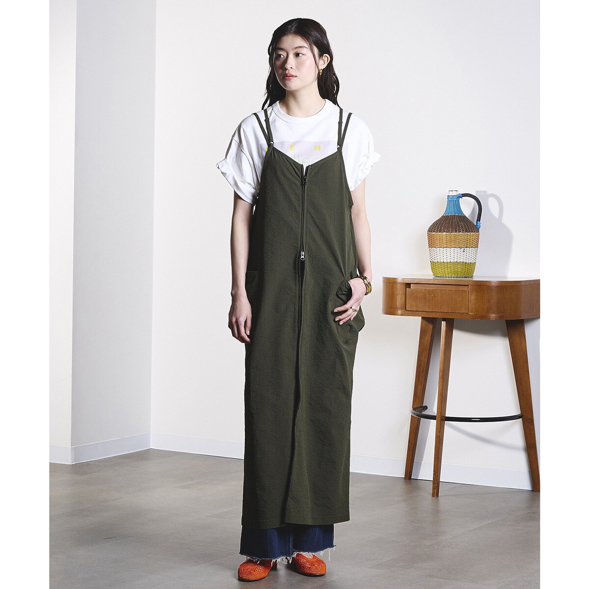 NARROW BACK STRAP DRESS／ローズバッド（ROSE BUD）