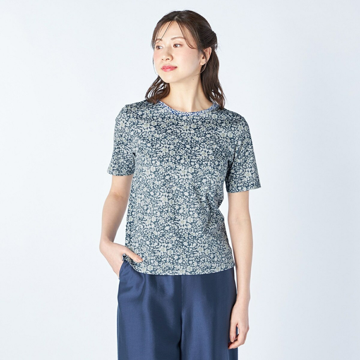【Lサイズ】Liberty Print Lizzyプルオーバーカットソー/キース(KEITH)|丸井(マルイ)店