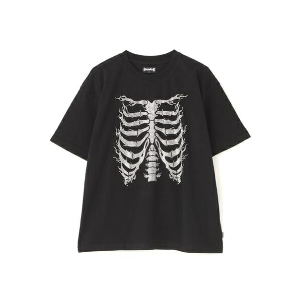 SUPPLIER／提供者／Rhinestone Fire Bones Tee／エルエイチピー（LHP） Tシャツ・カットソー-トップス