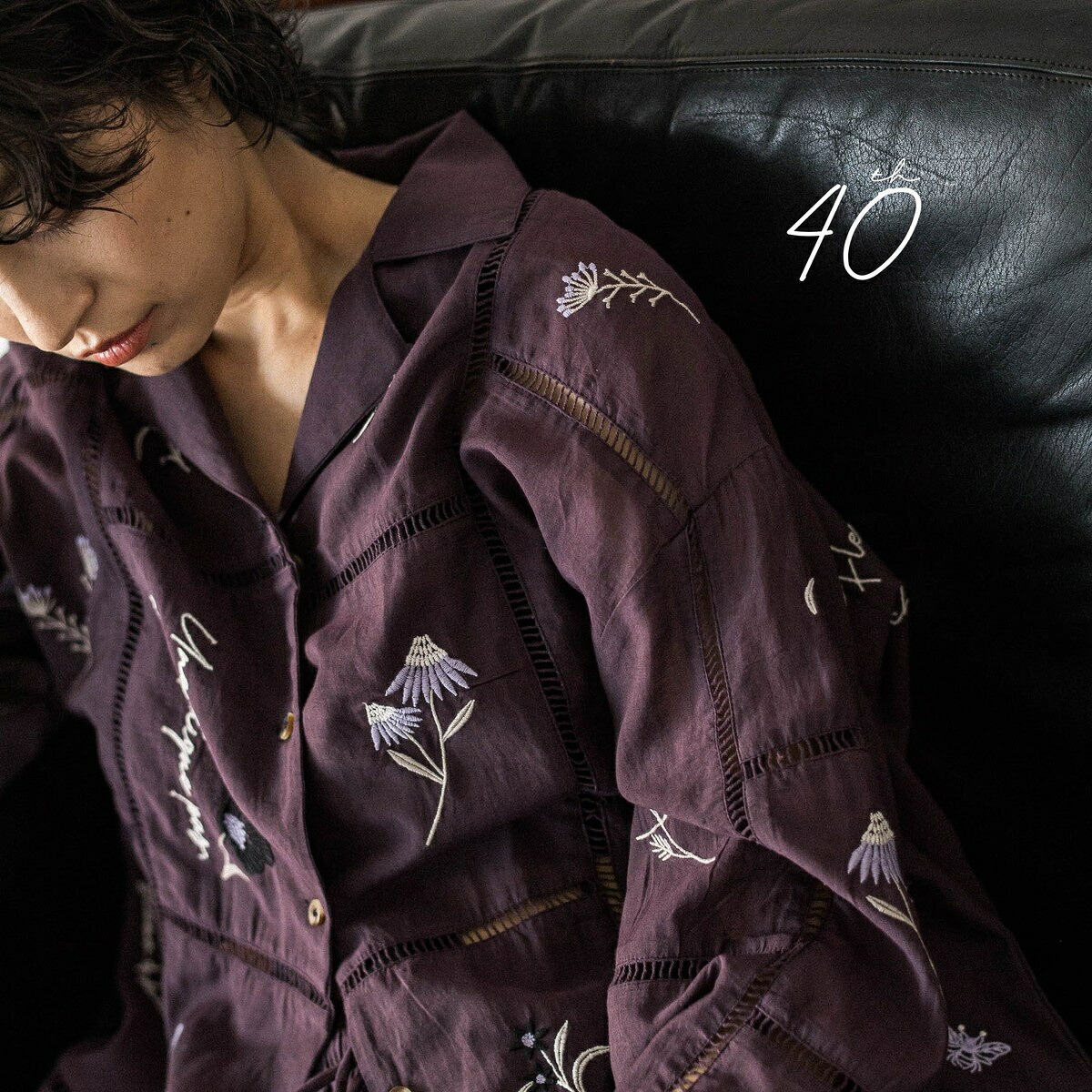 【40周年限定】パッチワーク刺繍オープンカラーシャツ/メイソングレイ(MAYSON GREY)|丸井(マルイ)店