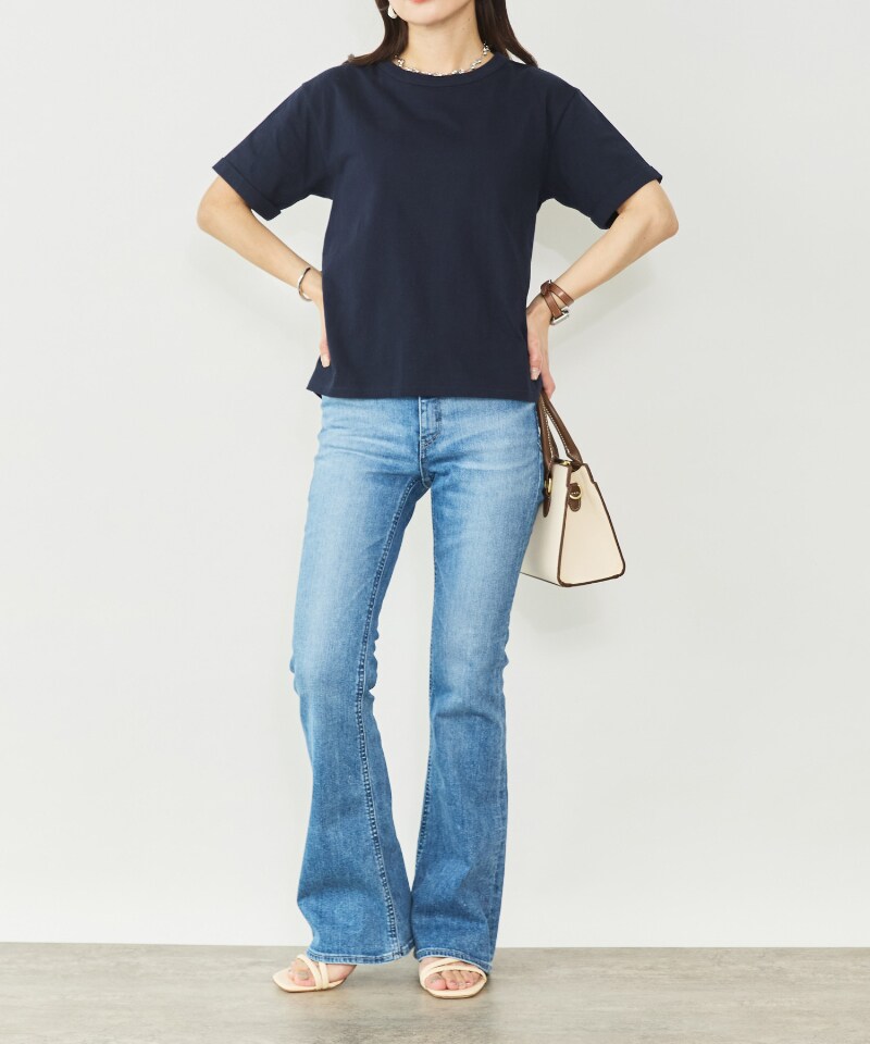 うしろ側図案化ティーシャツ／シリン（Sirin） Tシャツ・カットソー-トップス-レディースファッション