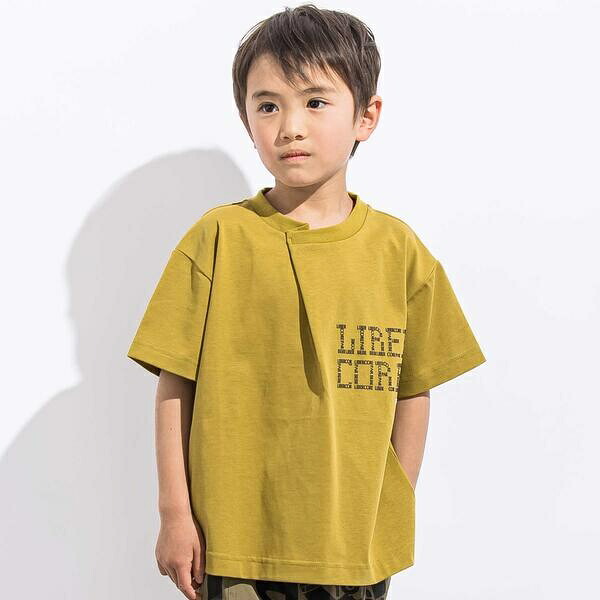 フロントタックロゴプリント天竺半袖Tシャツ親子お揃い(110~140cm)/リベルコア パル べべ(LIBERCORE par BEBE)|丸井(マルイ)店