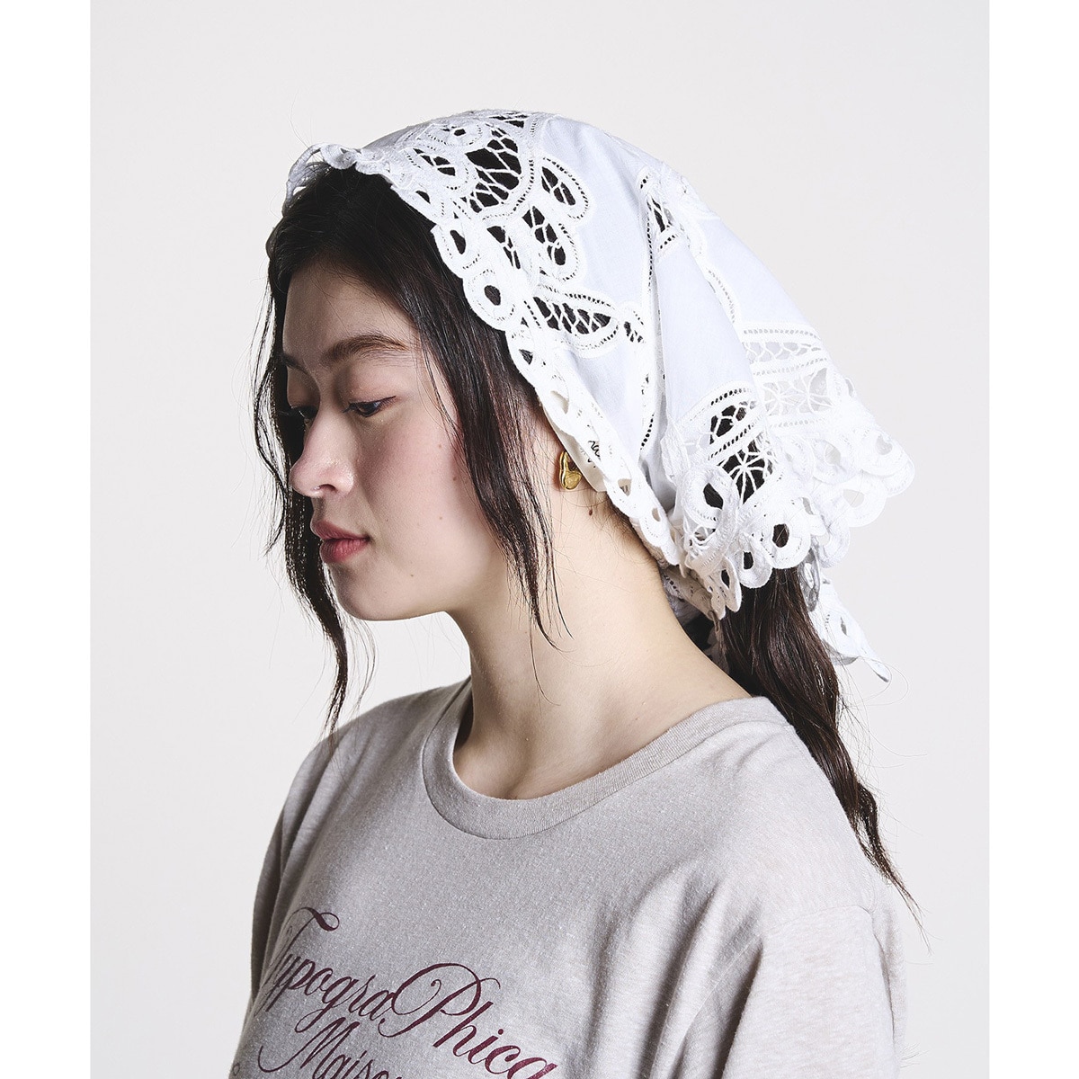 mag.by c/BATTEN LACE SCARF／ローズバッド（ROSE BUD）
