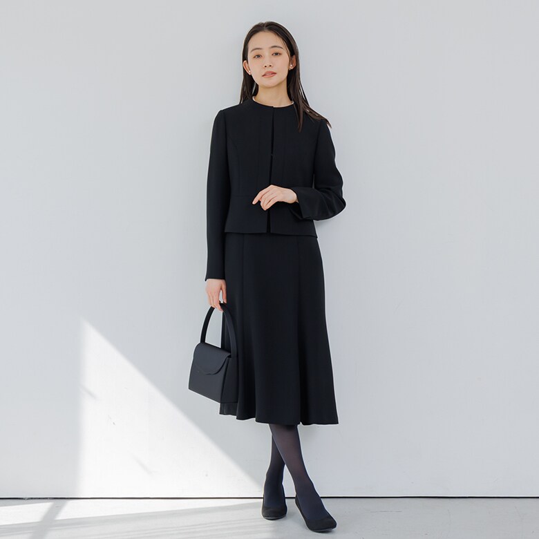 【喪服・礼服】【洗える】/ブラックフォーマル 合奏団/上衣+衣裳／フォルムフォルマ（form forma）