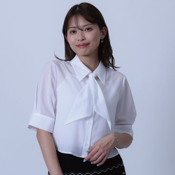 スカーフ付きクロップド ブラウス/マリークワント(MARY QUANT)|丸井(マルイ)店