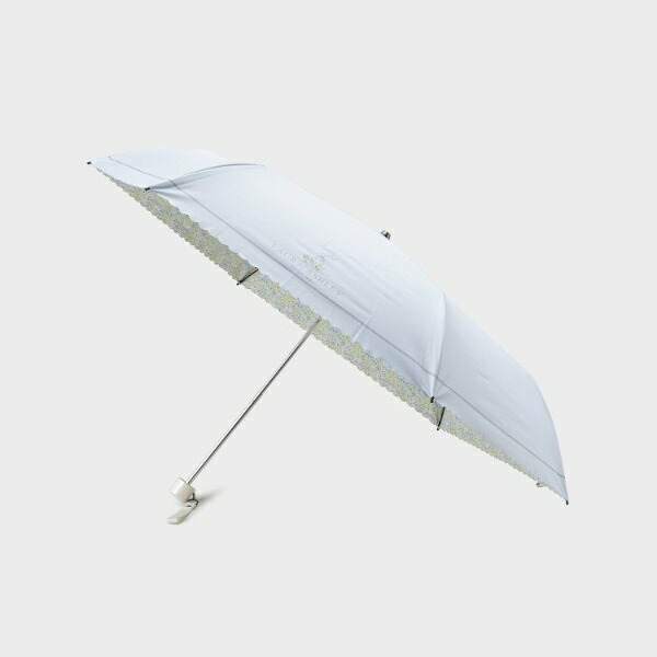 【UV撥ねのける遮熱成り行き晴雨兼用】ラックリー メドウ柄 折りたたみ傘／ローラ アシュレイ（LAURA ASHLEY）