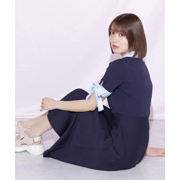 ダブルカラーニットワンピース／ジル バイ ジル スチュアート（JILL by JILL STUART）｜丸井（マルイ）店 12,910円