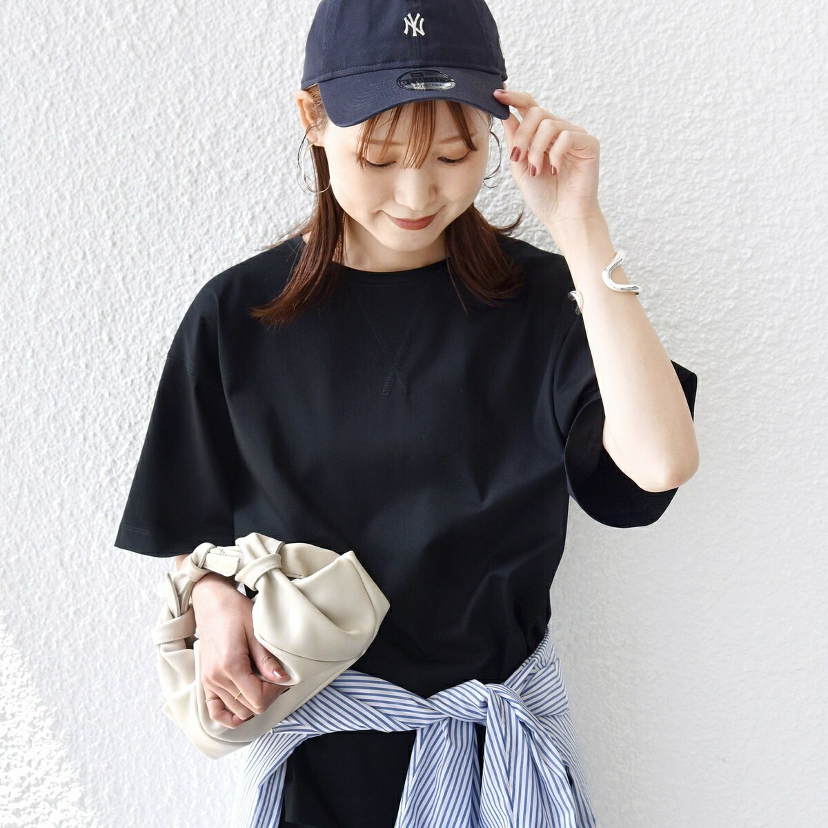 〈人付き合い冷感/UV取りすてる〉ガゼット 目論む 広広とした 衣袂 TEE／シップス（SHIPS）