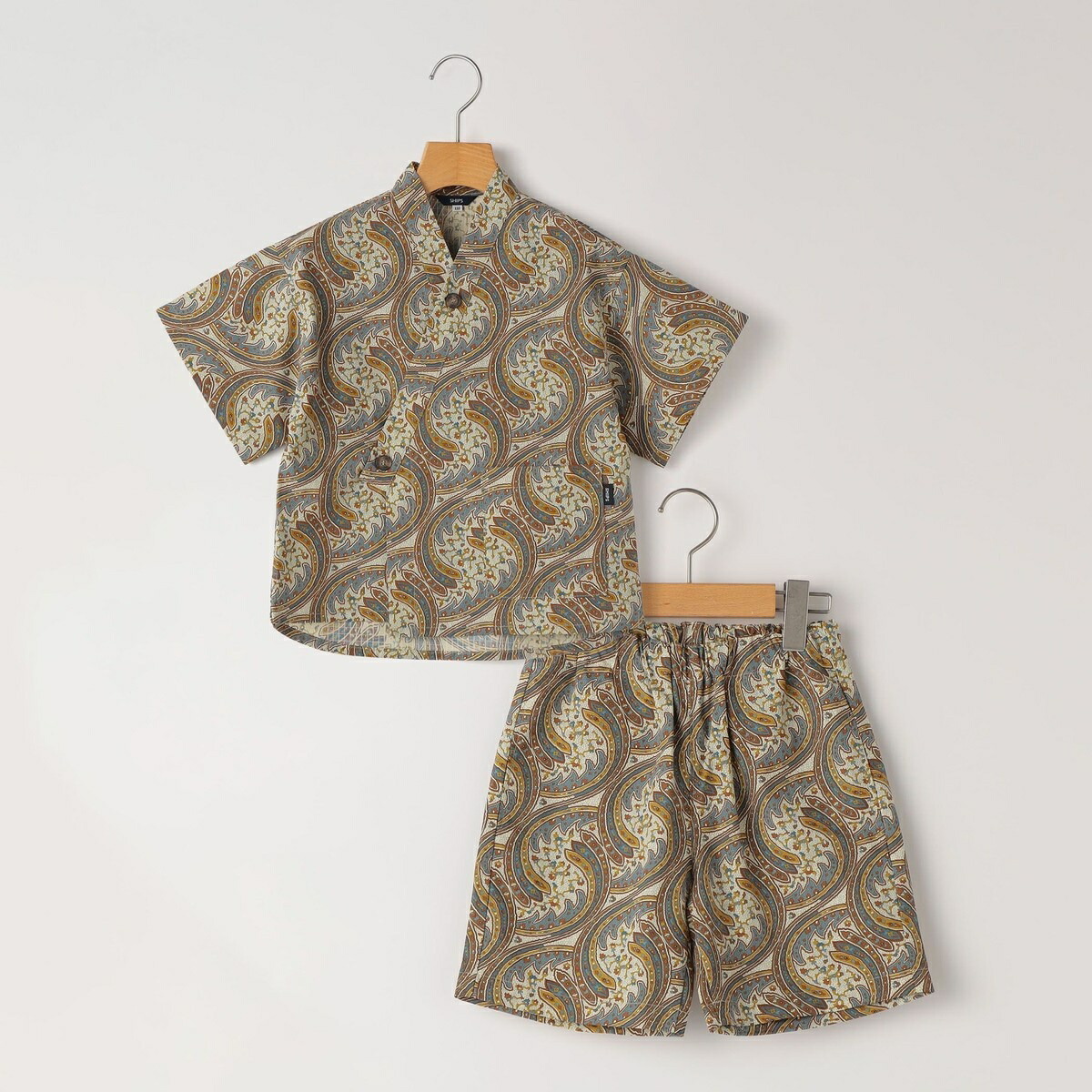 SHIPS KIDS:100～130珊 / リバティ 刷り上げる 甚平／シップス（SHIPS）