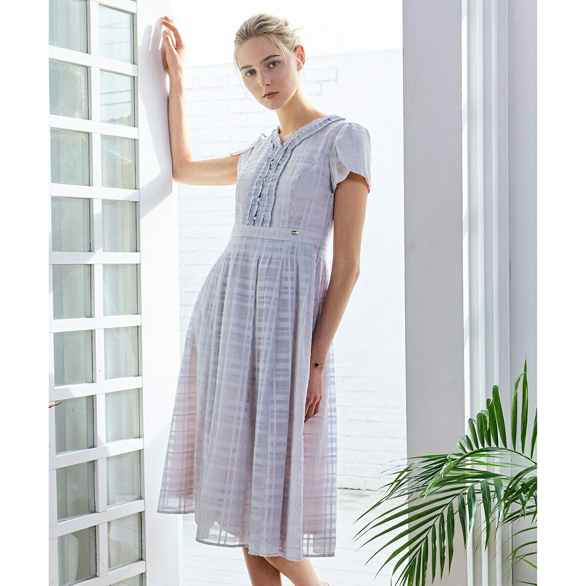 【星風まどかさん着用】FLOATING CHECK ドレス／トッカ（TOCCA）｜丸井（マルイ）店