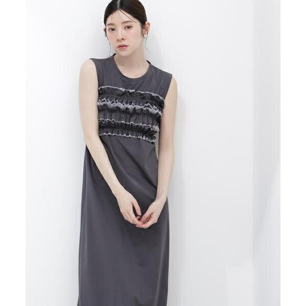 〈a/mie〉フリルベア付きカットワンピース/プロポーション ボディドレッシング(PROPORTION BODY DRESSING)|丸井(マルイ)店