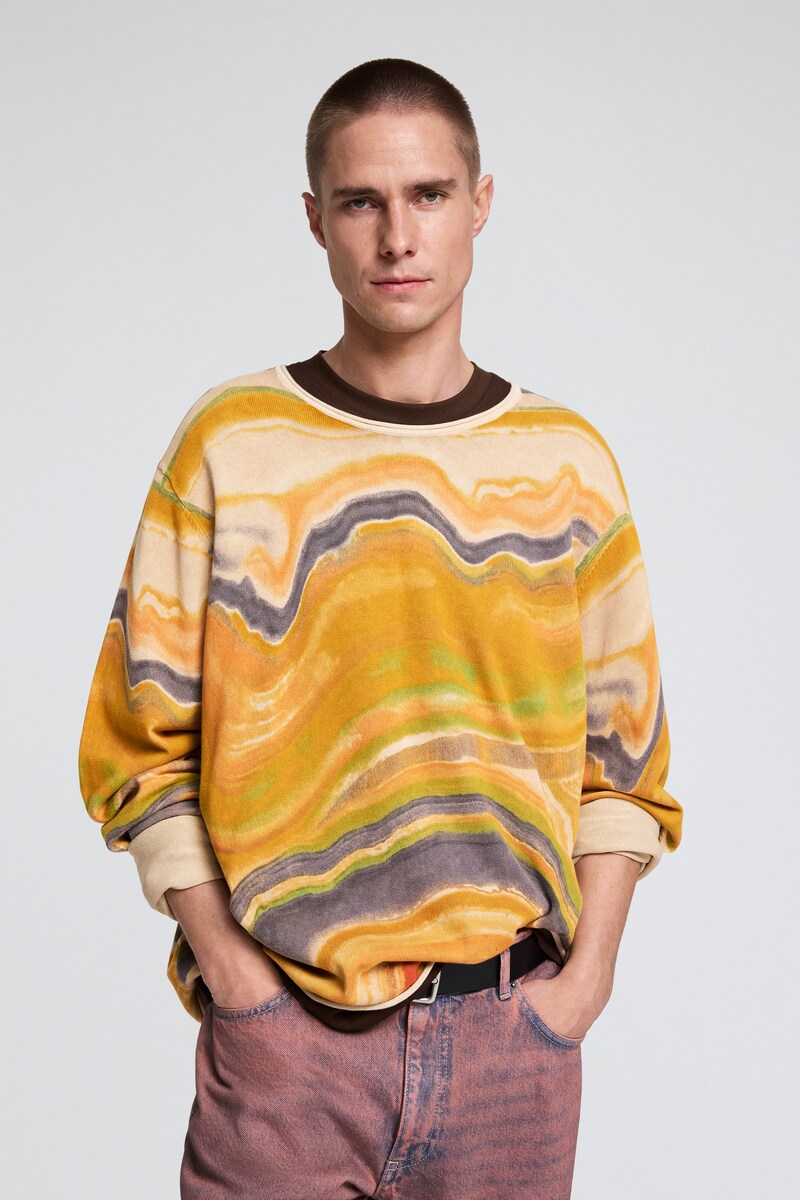 【4サイズ展開/ユニセックス】マーブルカラーサマーニット 2026aw 新作/デシグアル(Desigual)|丸井(マルイ)店