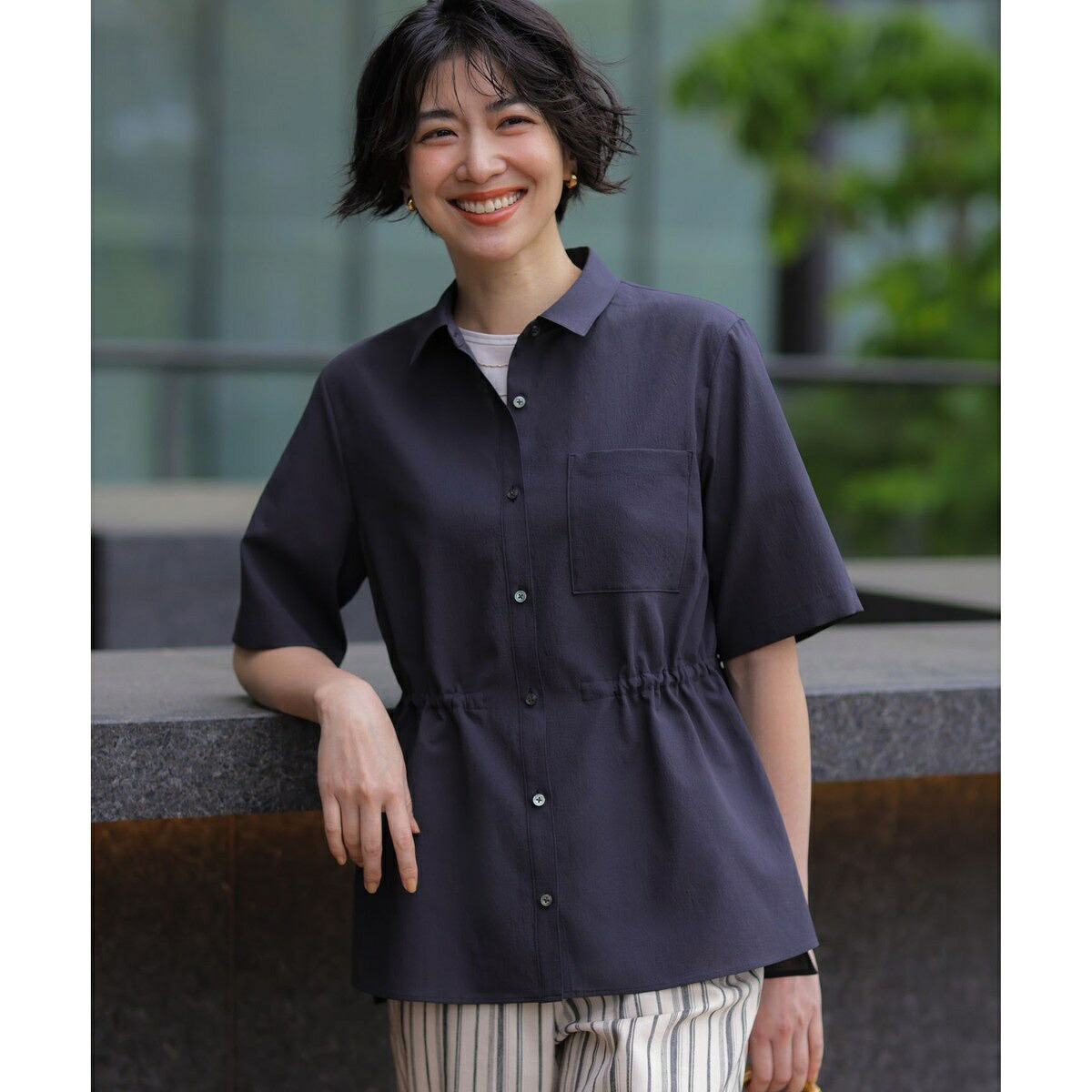 【WEB限定】アキハ BREEZE COOL シャツ ブラウス／Ｊプレス（J.PRESS）｜丸井（マルイ）店