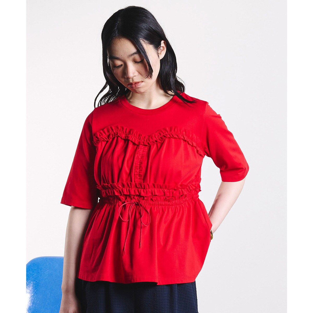 mici/BUSTIER LIKE TEE／ローズバッド（ROSE BUD）