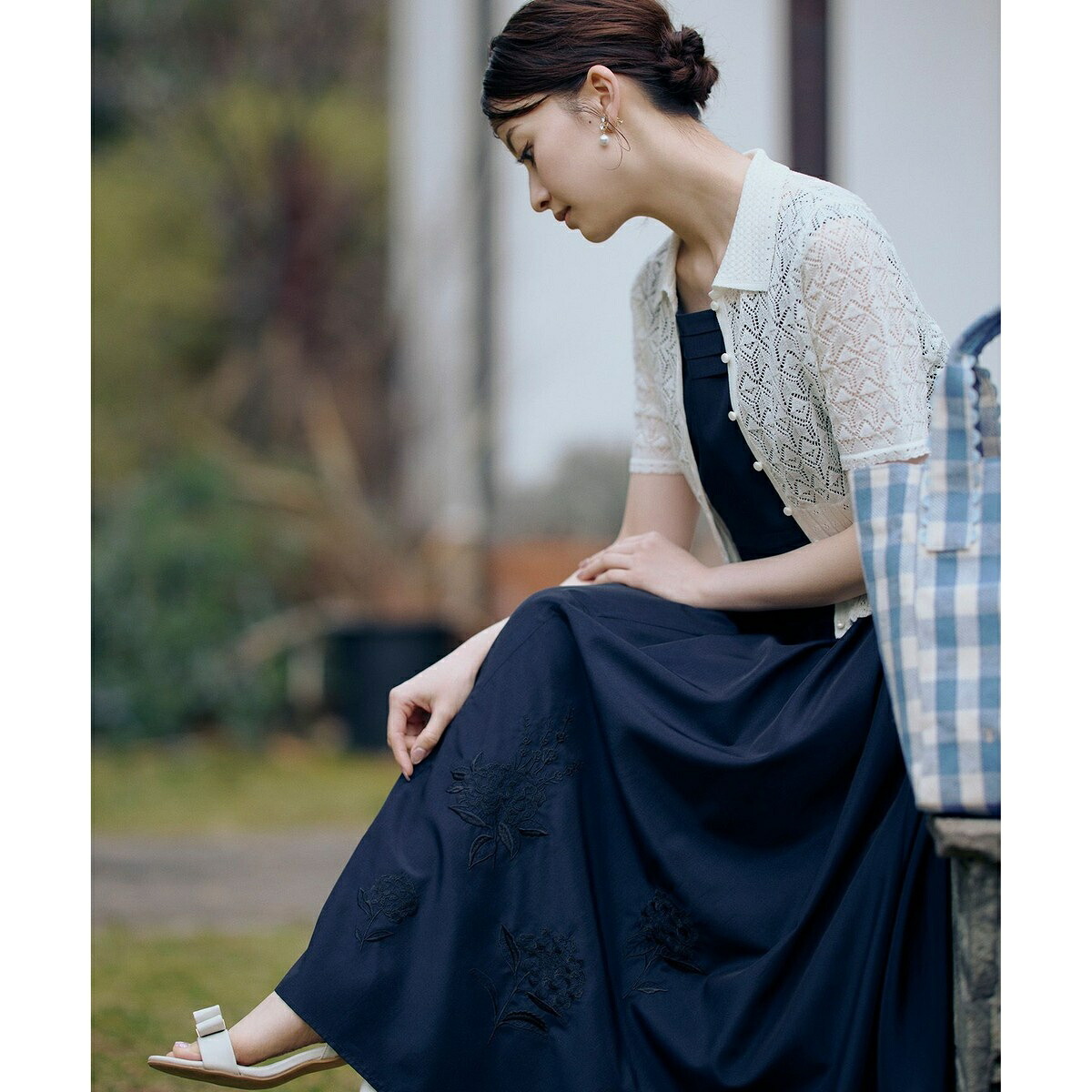 【星風まどかさん着付ける】HYDRANGEA GARDEN お召しもの／トッカ（TOCCA）