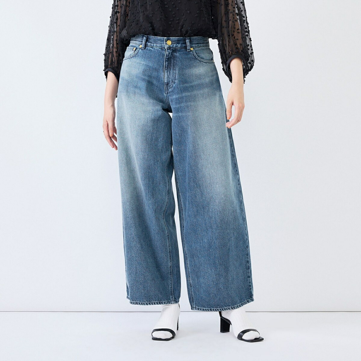 《4サイズ展開》【RM denim】ルーズワイドデニム／リエミラー（Rie Miller）｜丸井（マルイ）店
