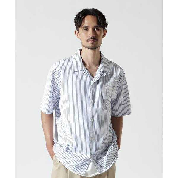 DENHAM／デンハム／SCISSOR PATCH BOWLING SHIRT／ロイヤル閃光電球（ROYAL FLASH）