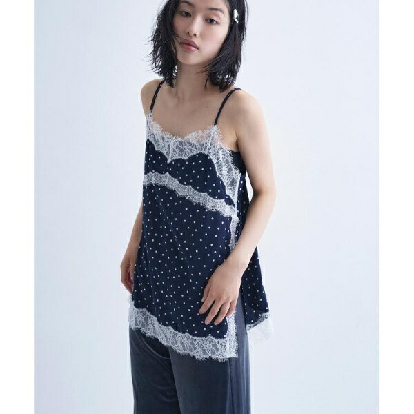 dot lingerie lace cami／コードエー（CODE A）