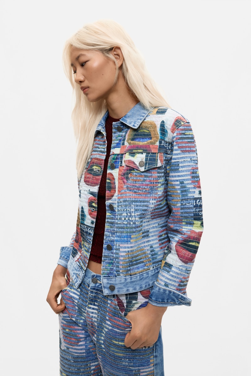 【5サイズ展開】リッププリントデニムジャケット 2026aw 新作／デシグアル（Desigual）｜丸井（マルイ）店