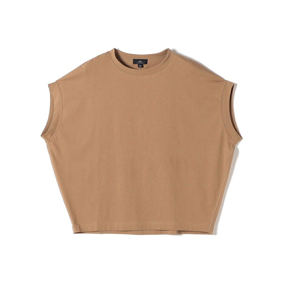 SHIPS Primary Navy Label:〈室内用便器能力のある〉サイロ 割り増し金 TEE／シップス（SHIPS）