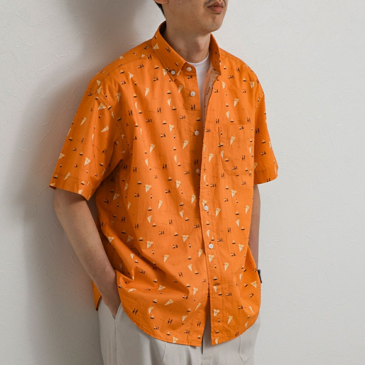 総柄BDプルオーバー 26SS／ノーリーズ グッドマン（NOLLEY’S goodman）